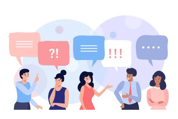 personnes en discussion